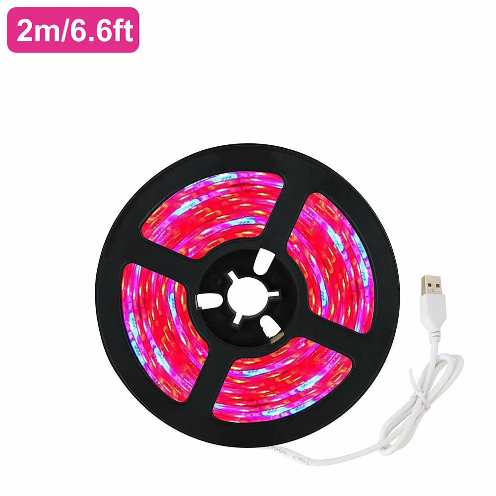 USB SMD 5050 Светодиодный светильник для выращивания растений с полным спектром Veg / DC