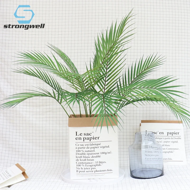 

Strongwell Nordic Simulation Plant Palm Leaves Wedding Photography Green Plant Fake Palm Leaf Decor Home Decoration Accessories