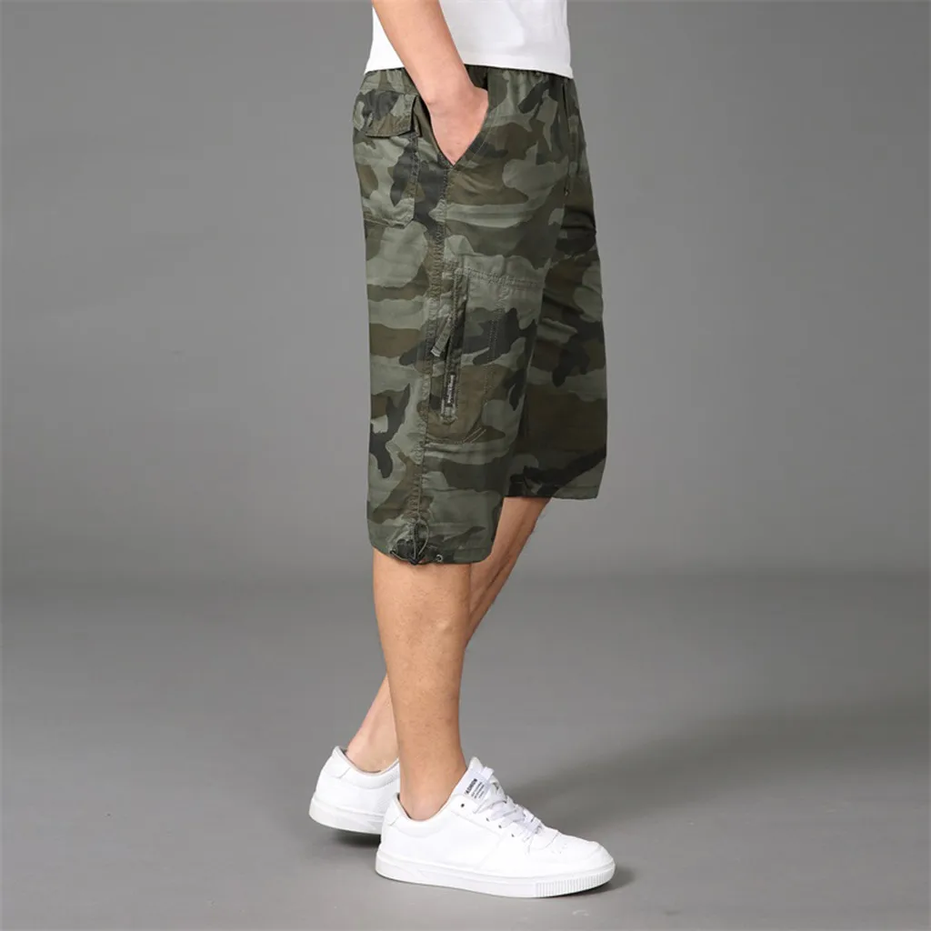 Мужские летние камуфляжные шорты-карго, бермуды, Homme, одноцветные, повседневные, мужские, s, короткие штаны, для бега, мужская одежда с заниженным шаговым швом 10,21