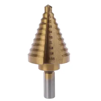 

Inch Triangle Handle Ladder Pagoda Drill Bit Step Drill High Speed Steel Drill Bit 1/4-1 3/8 2020