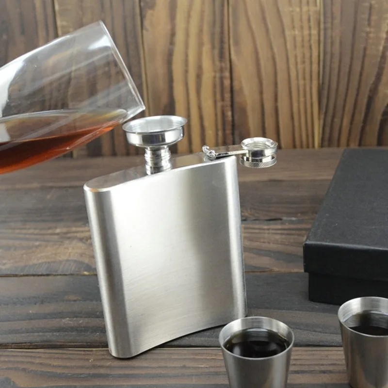 1-10oz High Quality Wine Whisky Pot Bottle Hip Flasks Drinker Alcohol Portable Drinkware Stainless Steel | Дом и сад