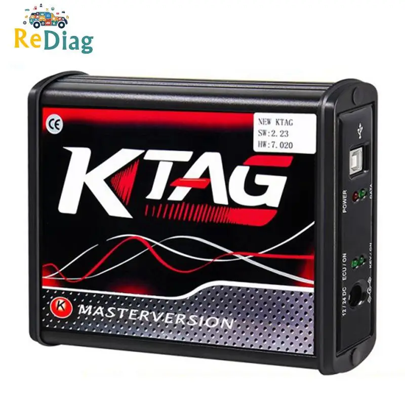 

EU Version Red PCB New 4LED KTAG 7.020 Firmware Latest V2.25 No Token Limited Multi-Language K TAG 7.020 Online Version
