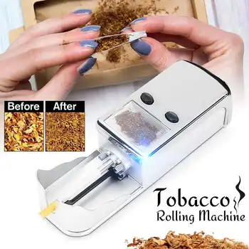

NEW 20W Electric Automatic Cigarette Machine Machine Smoker Filling Materials With Empty Pipe AC 240V/110V