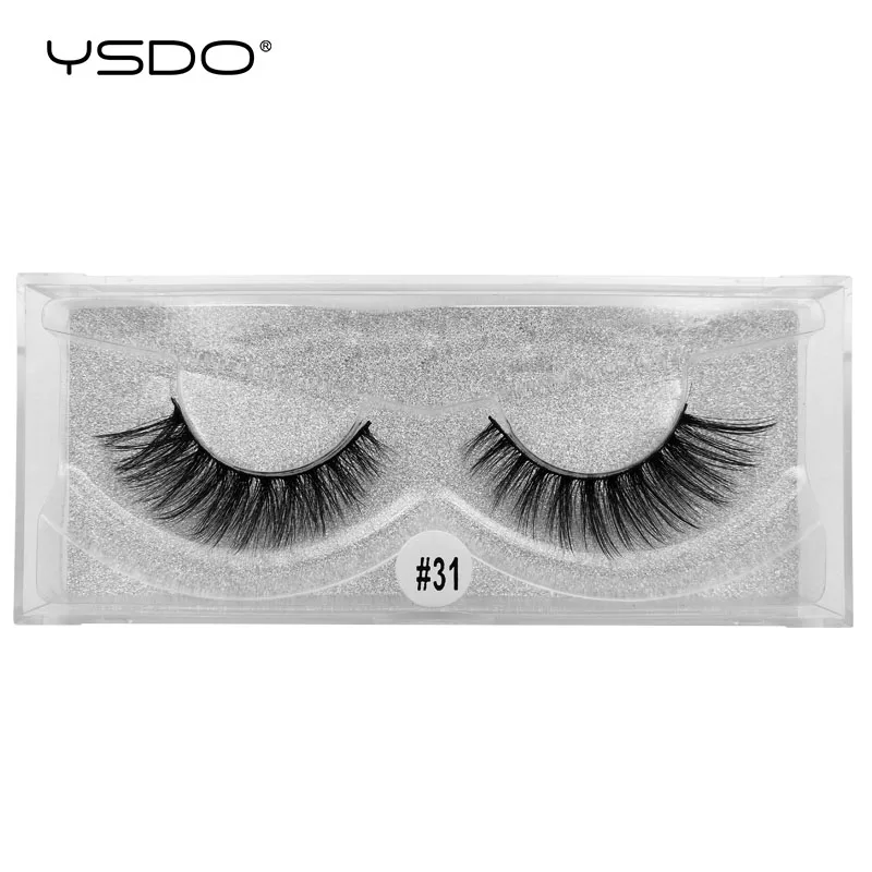W31S YSDO 1 пара норковых ресницы maquillaje драматические ресницы натуральные накладные ресницы объем 3d норковые ресницы макияж искусственные накладки - Цвет: W31S