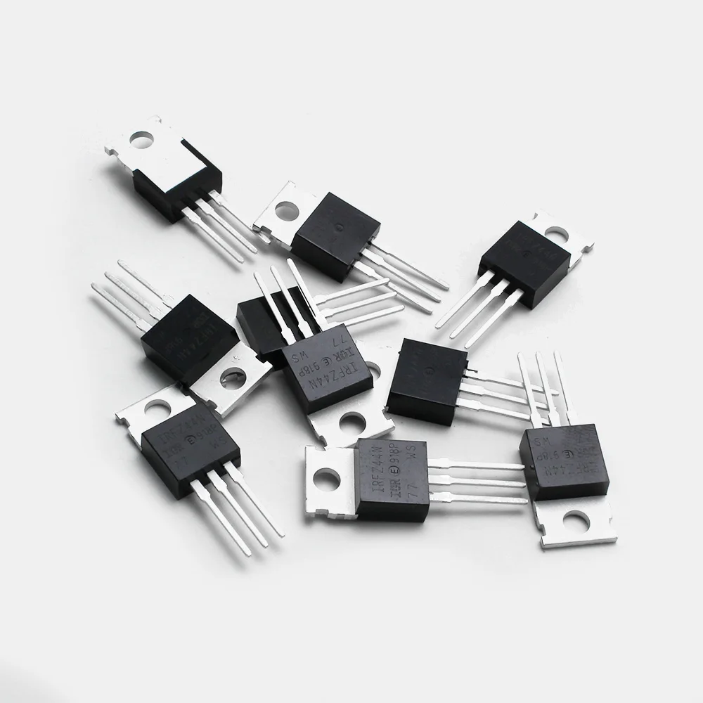 50PCS IRFZ44N IRFZ44 N-Channel 49A 55V Transistor MOSFET Component TO-220 power 
