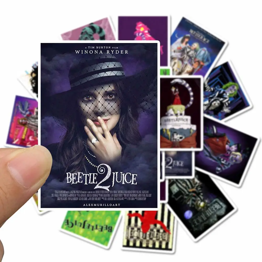 25 шт ужасов фильм Beetlejuice стикер портфель для ноутбука Водонепроницаемый DIY игрушка стикер
