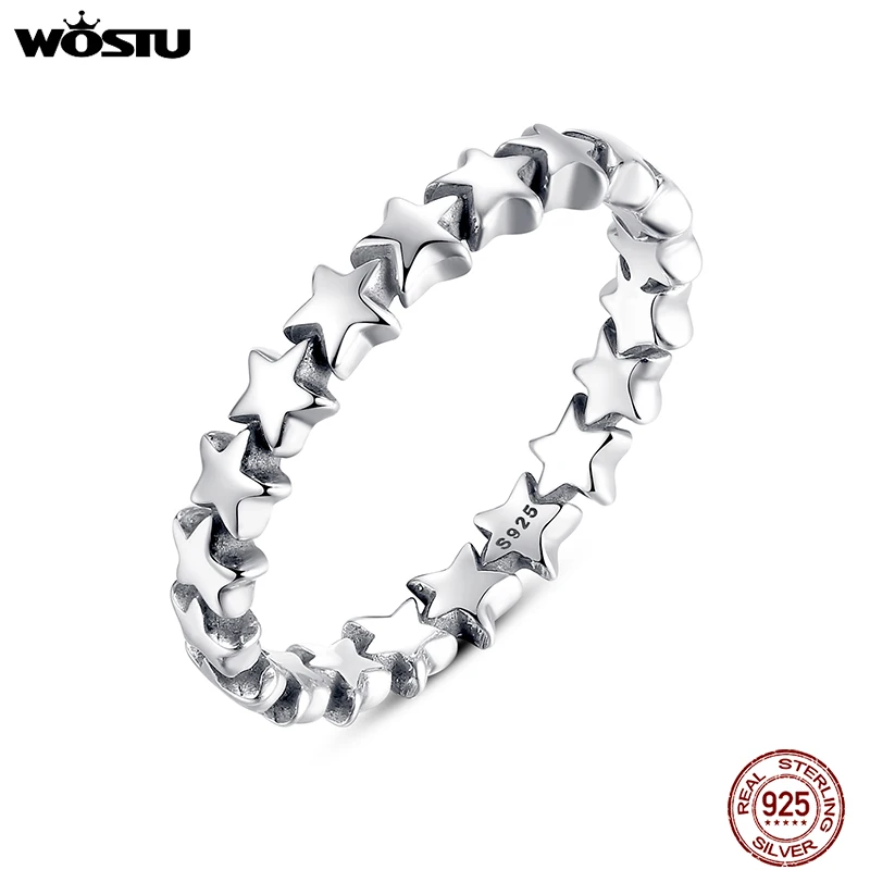 Ring Set Silver Ring 6 Style Stackable Rings For Women