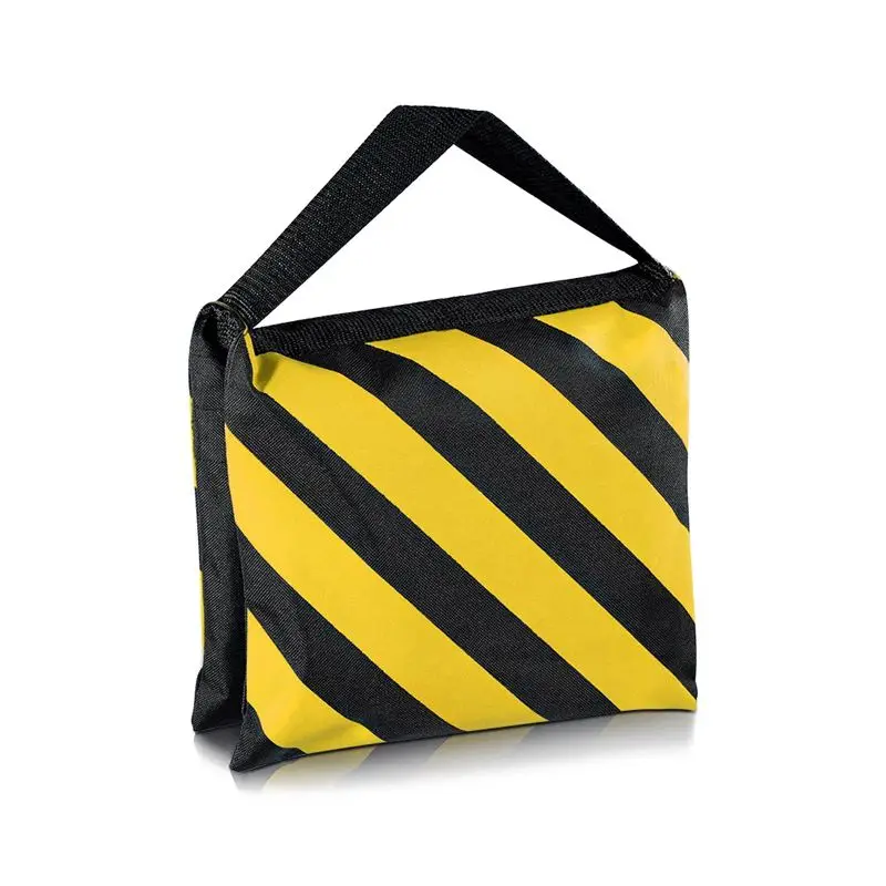 

6 Pack Dual Handle Sandbag, Black/Yellow Saddlebag for Photography Studio Video Stage Film Light Stands Boom Arms Tripods