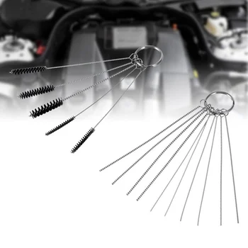 

Car Motor Carburetors Carbon Dust Cleaner Remove Cleaner 13 Cleaning Wire Set + 10 Needles + 5 Nylon Brushes Cleaning Tool Kit