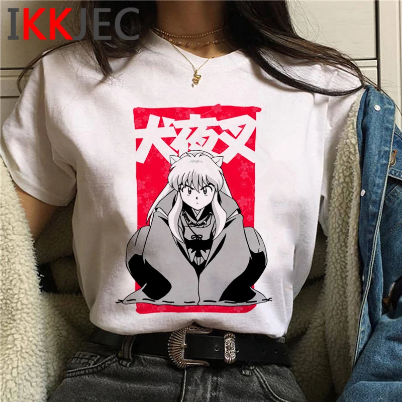 feudal demon inuyasha t shirt tshirt female white t shirt japanese 2021 clothes harajuku kawaii harajuku funny t shirts