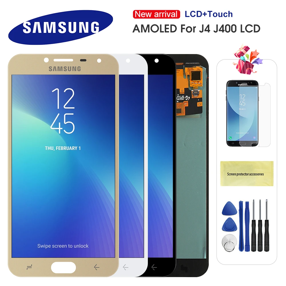 Super AMOLED Display For Samsung Galaxy J4 J400 J400F J400G DS SM J400F LCD Display Touch 1 Super AMOLED Display For Samsung Galaxy J4 J400 J400F J400G DS SM J400F LCD Display Touch 1