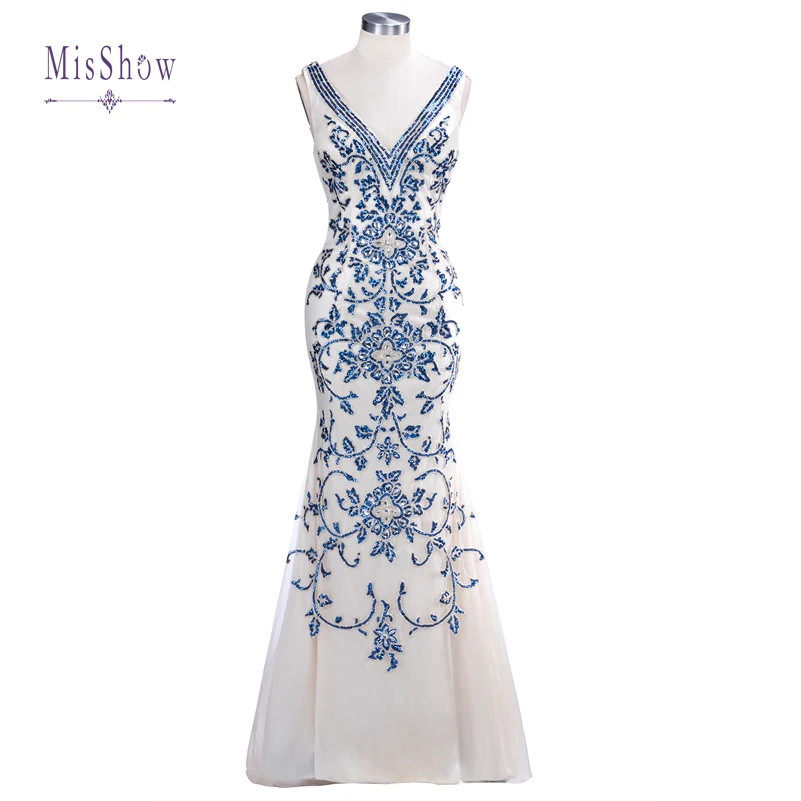Элегантные Длинные Выпускные Платья vestidos платья Формальные вечерние реальные фотографии Кристальное вечернее платье с вышивкой бисером CPS1025 - Цвет: Champagne