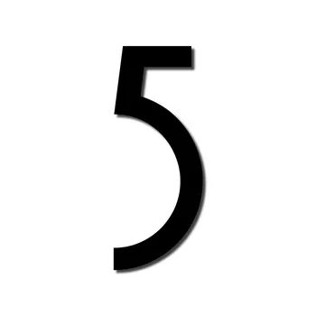 

Customized HOUSE NUMBER Avenida 5 High Quality Acrylic Large Cool Stylish Modern Gloss Black