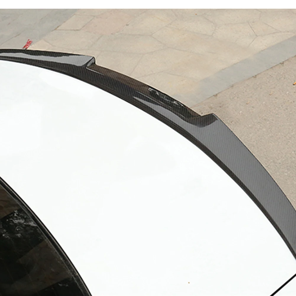  Auto Racing Rear Trunk Spoiler Wing Roof Lip For Audi A3 2014 2015 2016 2017 2018 2019 Carbon Fiber