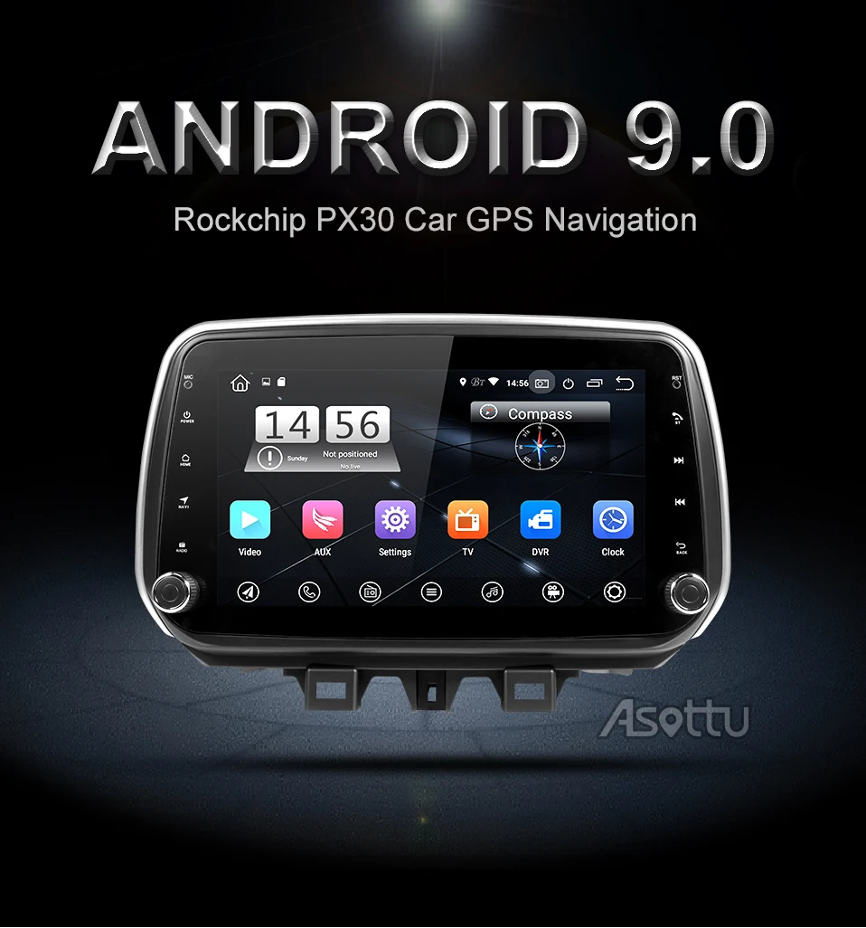 Asottu PX30 DSP android 9,0 автомобильный dvd для hyundai Tucson ix35 автомобильный dvd gps навигатор raido видео плеер стерео