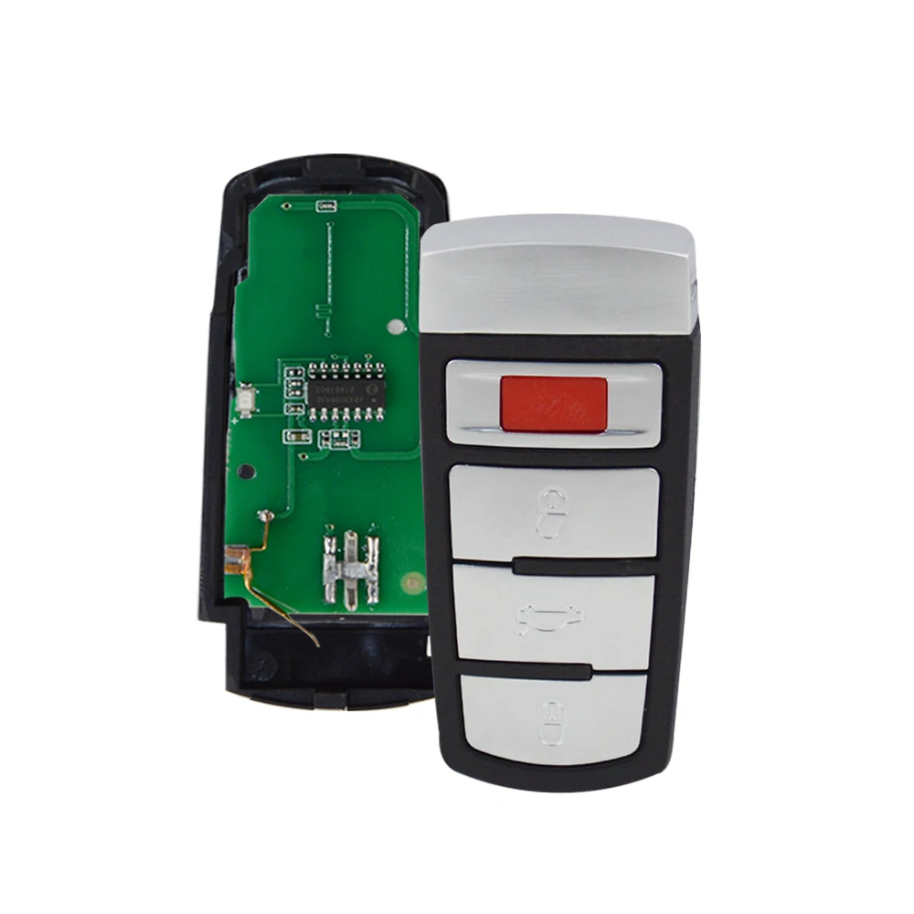 OKEYTECH REMOTE CAR KEY 3/4 BUTTONS ASK 315/433MHZ ID48 FOR VW FOR VOLKSWAGEN PASSAT 2006-2015 FOR CC NBG009066T 3C0 959 752 BA