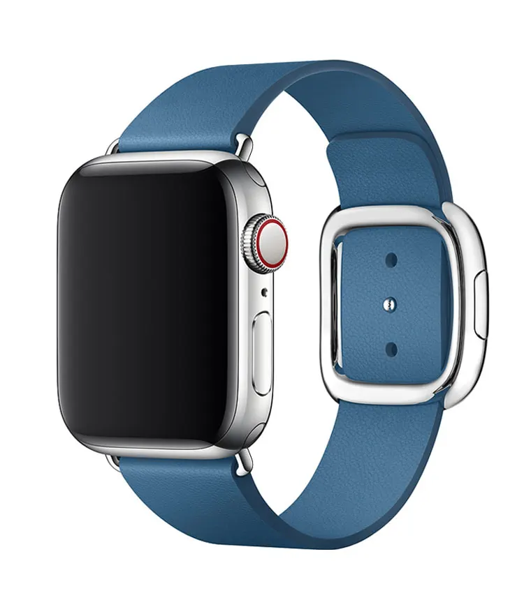 Ремешок для apple watch ремешок 44 мм 40 мм apple watch 5 4 3 2 1 iwatch ремешок 42 мм 38 мм Натуральная кожа Современная Пряжка браслет ремень