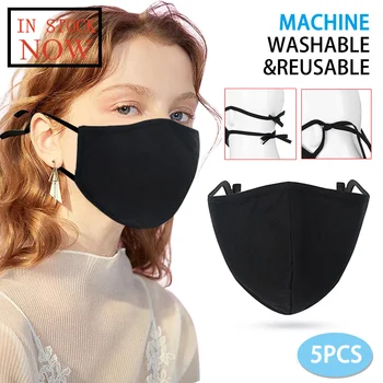 

5pc Unisex Outdoors Face Protection Mask Reusable Adjustable Straps Mascarilla Reutilizable Mondkapjes mask for face Mascherine