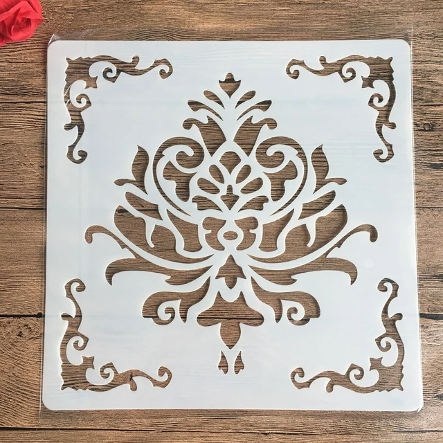 30 * 30cm size diy craft mandala mold for painting stencils stamped photo album embossed paper card on wood, fabric, wall 29