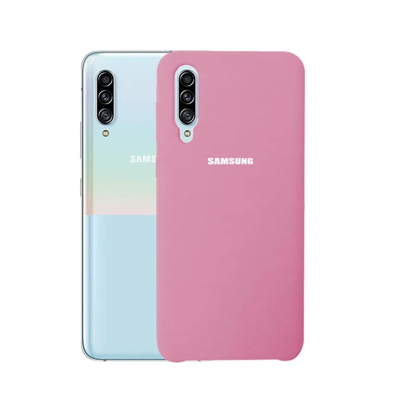 Мягкий жидкий силиконовый чехол для samsung A90 5G чехол Защита для samsung Galaxy A90 чехол для телефона для Galaxy A90 5G чехол - Color: Pink