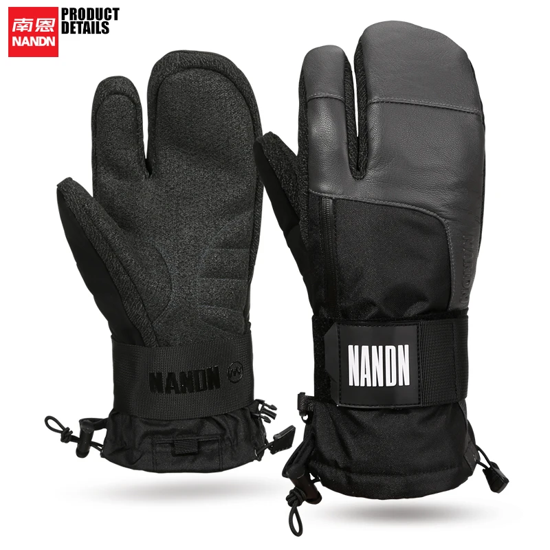 

NANDN Ski gloves Waterproof and keep warm kevlar wear resistant material snowboarding Men and women