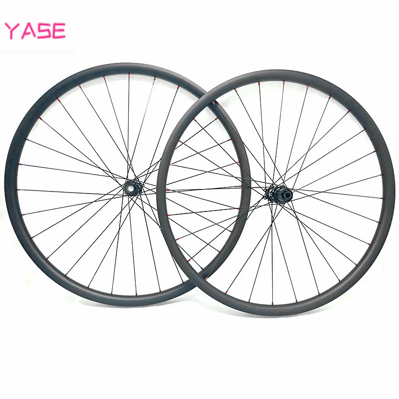 YASE 29er mtb дисковые карбоновые колеса XC 27,4x23 мм ассиметричные бескамерные карбоновые велосипедные колеса FASTace DA206 100x15 142x12 карбоновые колеса