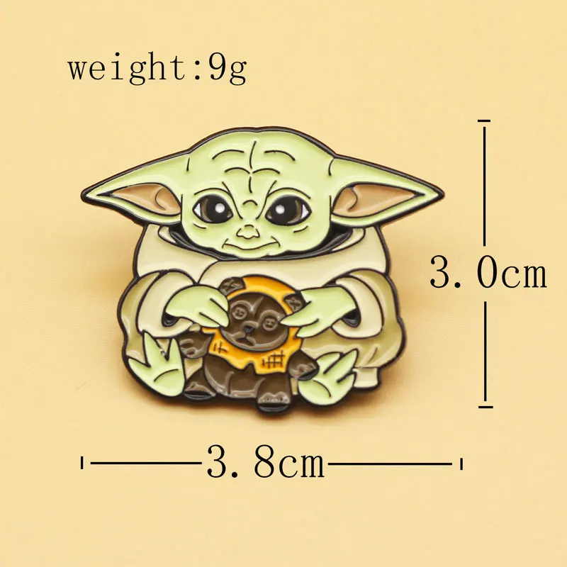 Hasbro Star Wars baby yoda мультфильм изображение брошь личность оригинальность