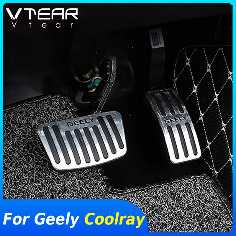 

Vtear Pedal Brake Cover Frame Trim Accelerator Moulding Car-Styling Interior Accessories Parts For Geely Coolray SX11 BelGee X50