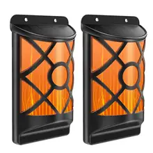 Солнечный датчик пламени настенный светильник наружный газон уличный ABS светодиодный светильник водонепроницаемый мерцающий светильник супер яркость настенный светильник