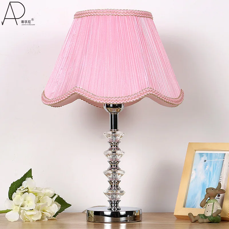

Desk Table Lamp crystal K9 home lights decor table lights bulb lamp modern home decoration table lamps bedroom bedside lamp E27