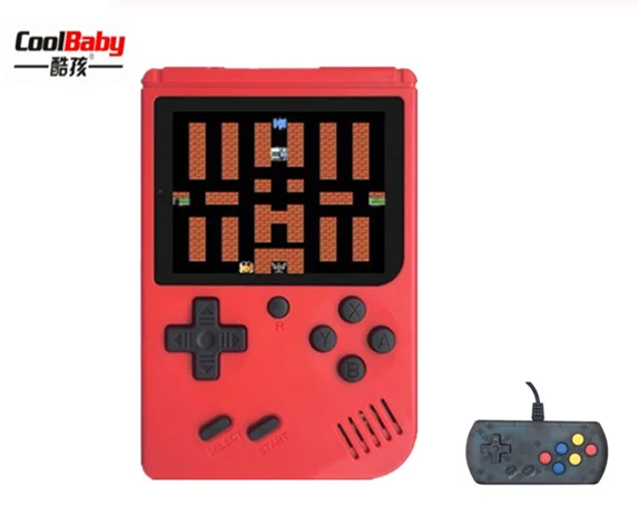 Red Plus handle Coolbaby 168 игровая Мини Портативная Ретро видео консоль портативная игра Advance Players Boy 8 Bit Встроенный 3,0 дюймовый цветной ЖК-экран - Цвет: Red Plus handle