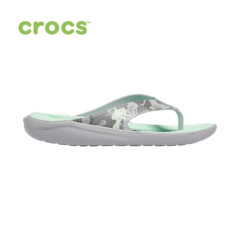 camo croc flip flops