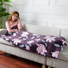 80x150 см электрическое одеяло 220 в толще зимнее отопление фланелевый ковер термостат для дома и офиса теплые пледы поставки