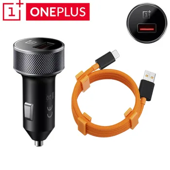 

Original Oneplus Car Charger oneplus 7 6t 6 5 5t 3 3t smart phone Fast Dash Car charge Metalen USB 100 cm type c warp fast cable