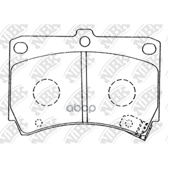 Колодки Передние(Kia Rio 00-05, Mazda Demio 98-, 323 94-98) Pn5232 NiBK арт. PN5232