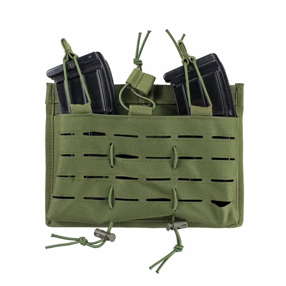 Зеленый цвет Тактический Molle подсумок Открытый Топ маг держатель тройной маг подсумок охотничий кобура для стрельбы пистолет сумка Molle Pouch - Цвет: Зеленый цвет