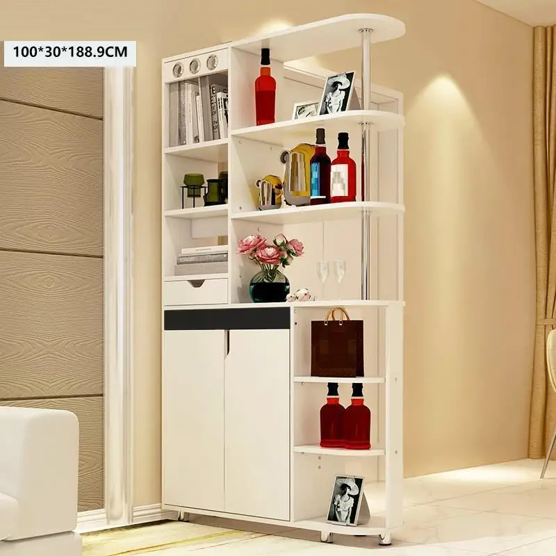 Полки Gabinete Armoire Rack Mobile Per La Casa Vetrinetta Da Esposizione коммерческая мебель полка Mueble бар винный шкаф - Color: Number 7