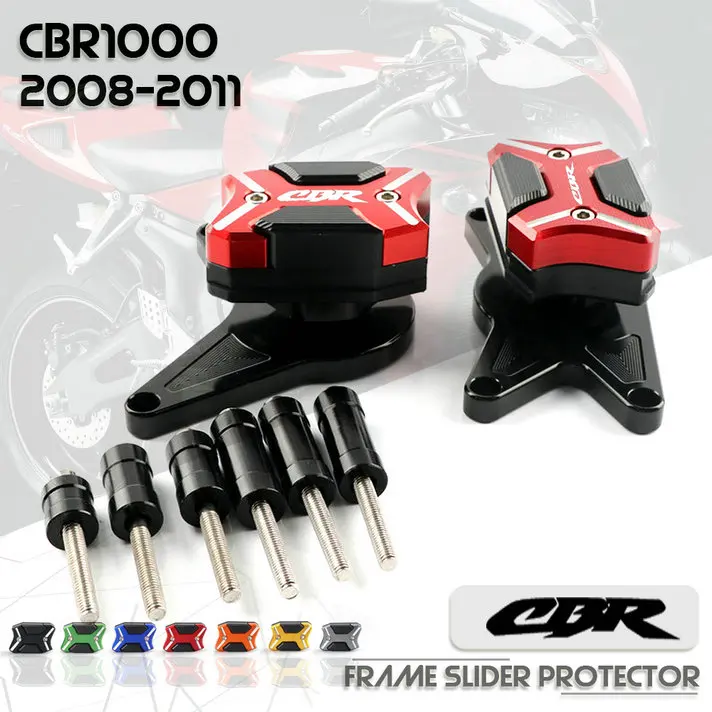 Motorcycle Frame Sliders Engine CNC Slider Moto Motocross Crash Pad Falling Protector Guard Cover For HONDA CBR1000RR 2008