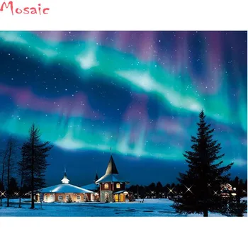 

Full Square/Round Drill 5D DIY Diamond Painting scenery "Northern Lights" 3D diamond Embroidery Cross Stitch 5D Home Decor Gift