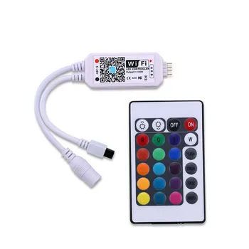 

24 key RGB colorful controller intelligent wifi controller led infrared controller light with light bar control