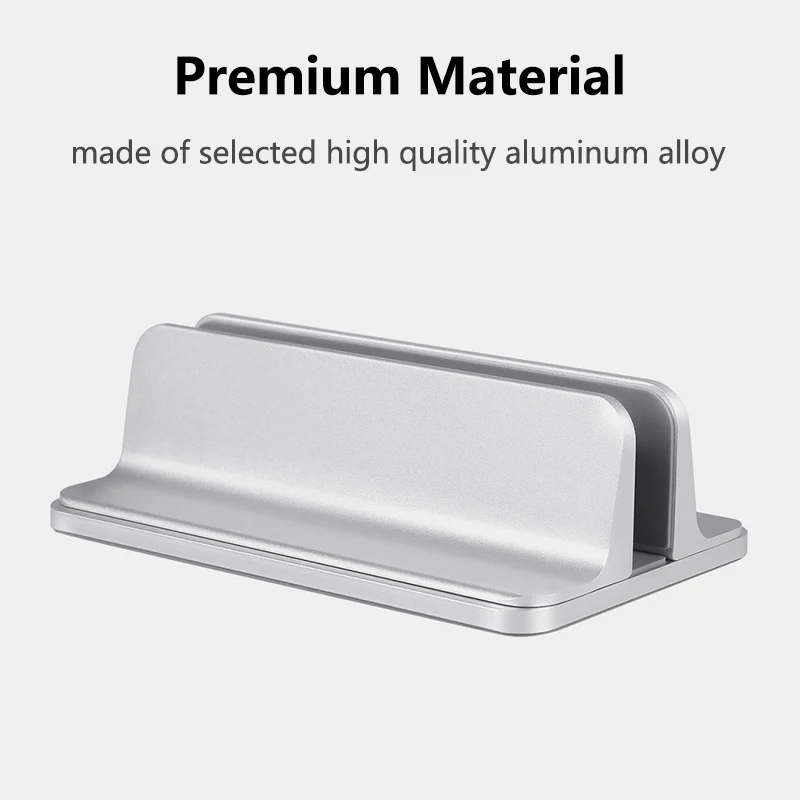 Metal Aluminum Alloy Vertical Stand Holder for Mackbook Air Pro Desktop Adjustable Laptop Notebook