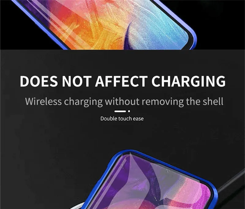 Поглощение электромагнитных волн металлические чехолы для samsung Galaxy A10 A20 A30 A40 A50 A60 A70 A80 A90 чехол двухсторонняя, для стекла 360 противоударный
