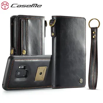 

CaseMe High Quality Business Leather Flip Case For Samsung Galaxy S10 S9 S8 Plus Magnetic Wallet Separable For Galaxy S10e Cover