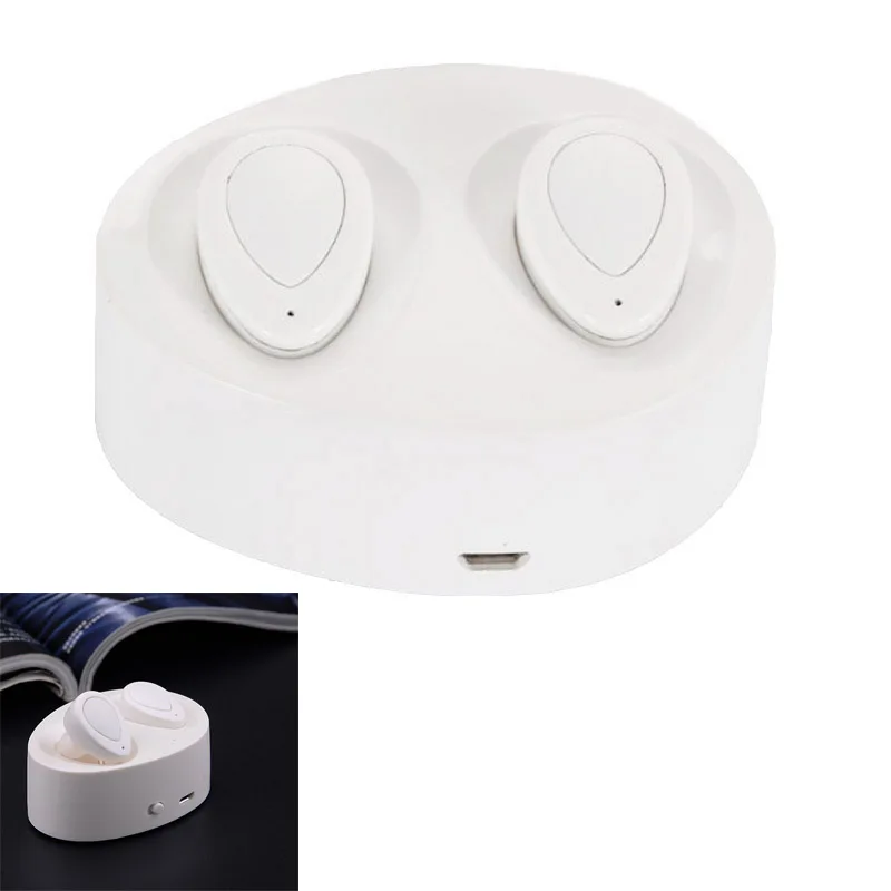 Мини TWS Беспроводная Bluetooth стерео гарнитура наушники-вкладыши гарнитура