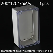 1 шт. 200*120*75 мм прозрачная крышка водонепроницаемая распределительная коробка Наружная водонепроницаемая распределительная коробка
