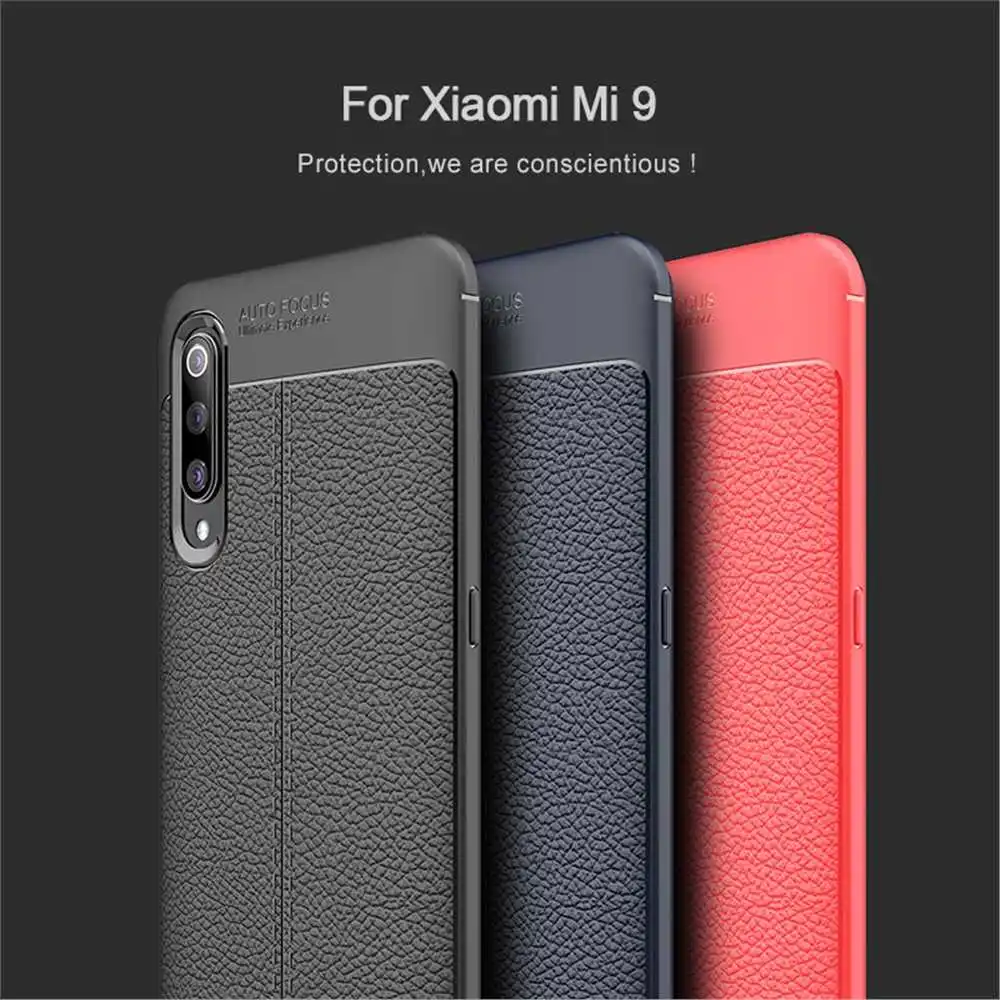 Противоударный мягкий чехол Mokoe mi Lichee с узором 6,3" для Xiaomi mi 9, чехол для Xiaomi mi 9 SE, чехол для телефона