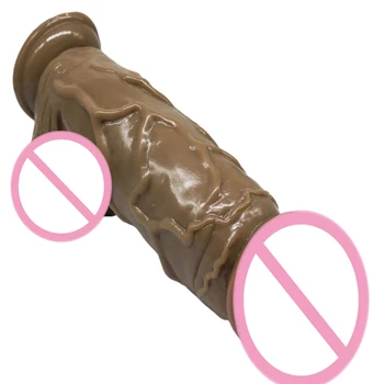 26*7CM Super Huge Dildos Giant Big Dildo Realistic Soft Penis Anal butt Plug Vagina Massage Adul Sex Toys For Woman Adult Game 6