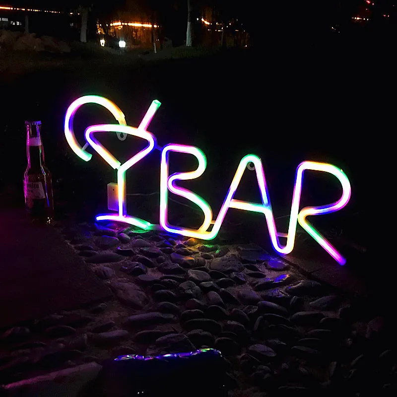 led barra de neon sinal luz arte 04