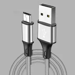 Silver Cafele USB кабель 2A Быстрая зарядка 1,5 метров нейлоновый переплет одна голова строка данных для IPhone X Xs Max Ipad IPhone 6 зарядное устройство - Цвет: Silver