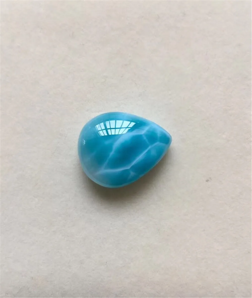 Натуральный Ларимар кулон для женщин мужчин 20x16x7 мм бусины Доминика Синий Кристалл Овальный Прозрачный камень драгоценный камень украшение подвеска AAAAA